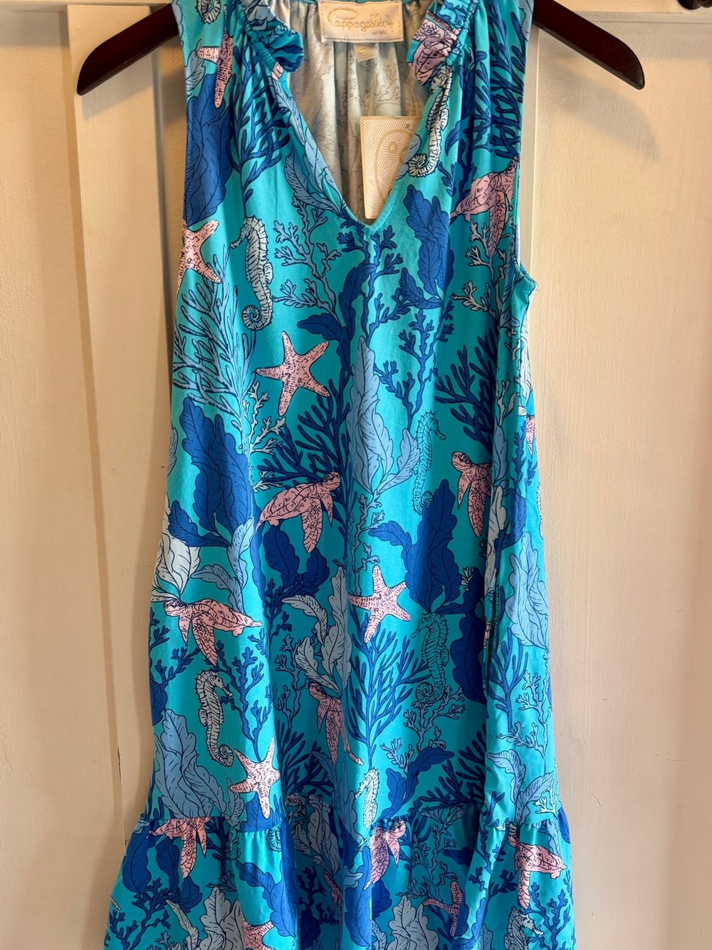 Pappagallo  azure multi Sleeveless Dress XS NWT